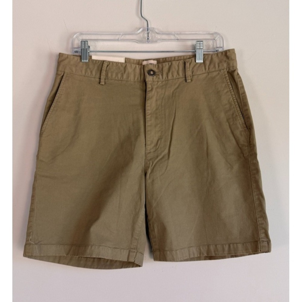 Flint and Tinder Shorts Size 32 Khaki Flat Front‎ 7" Inseam Preppy Stretch